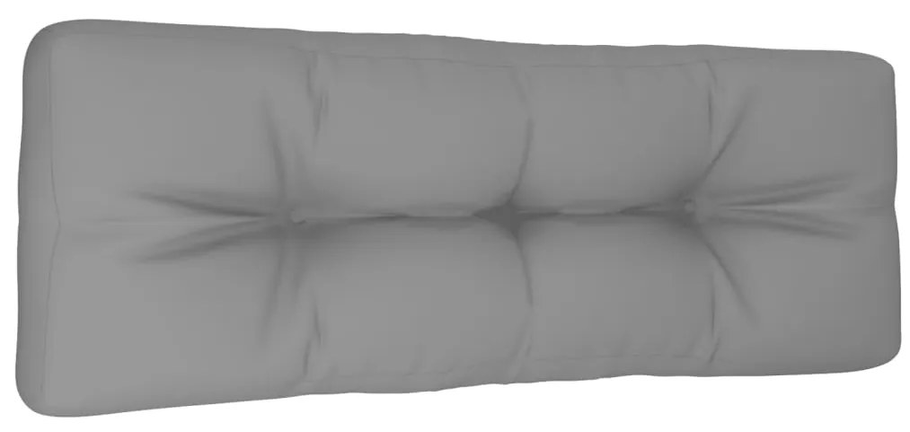 vidaXL Μαξιλάρι Παλέτας Γκρι 120 x 40 x 12 εκ. Υφασμάτινο