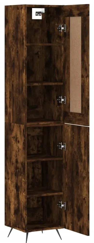 vidaXL Ντουλάπι Καπνιστή δρυς 34,5x34x180 εκ. από Επεξεργασμένο Ξύλο