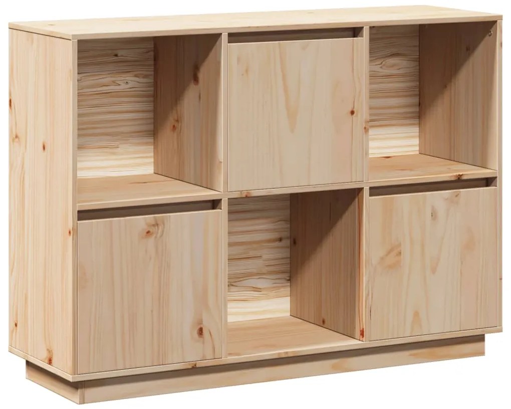 vidaXL Ντουλάπι 110,5x35x80 εκ. από Μασίφ Ξύλο Πεύκου
