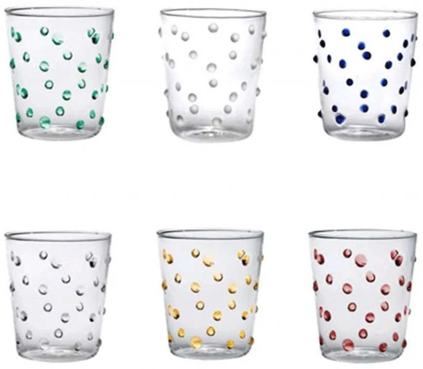 Ποτήρι Νερού Party (Σετ 6Τμχ) PY00199 450ml Multi Zafferano Glass