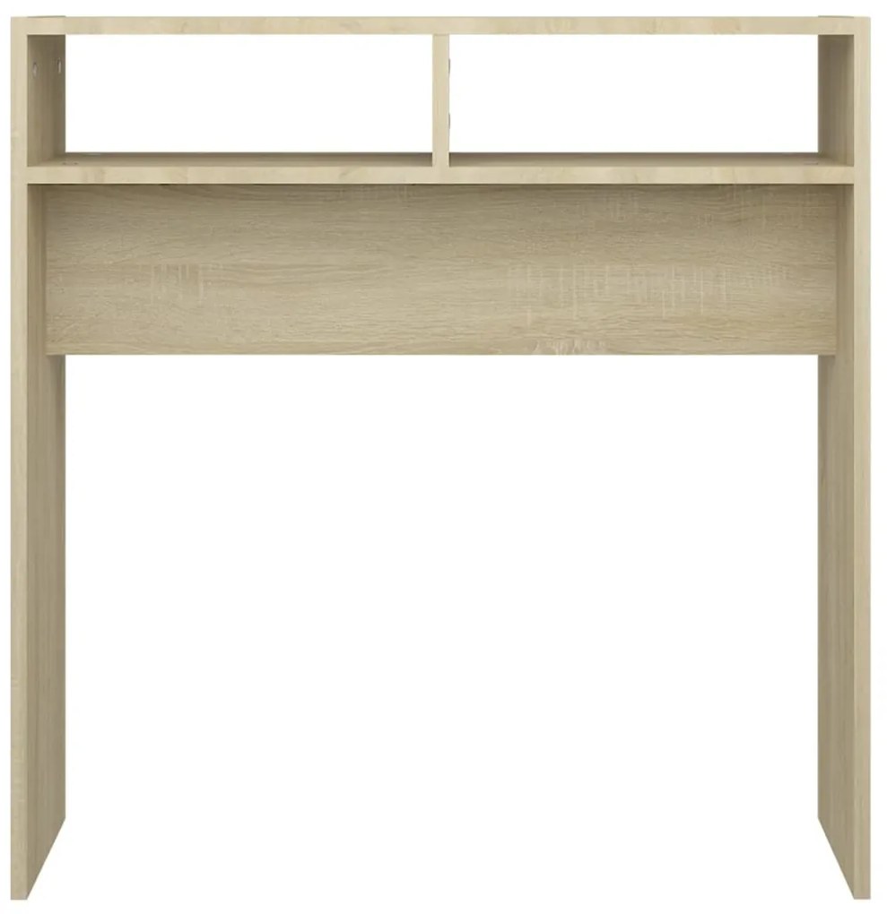 vidaXL Τραπεζάκι Κονσόλα Sonoma Δρυς 78x30x80 εκ. από Επεξ. Ξύλο