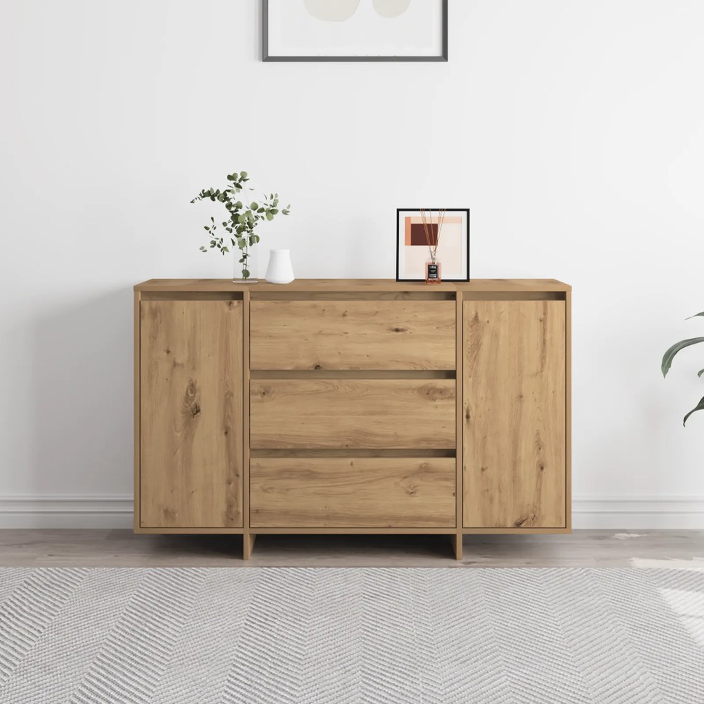 vidaXL Πλευρικός Ράφτης Artisan Δρυς 120x41x75 εκ. Επεξεργασμένο Ξύλο