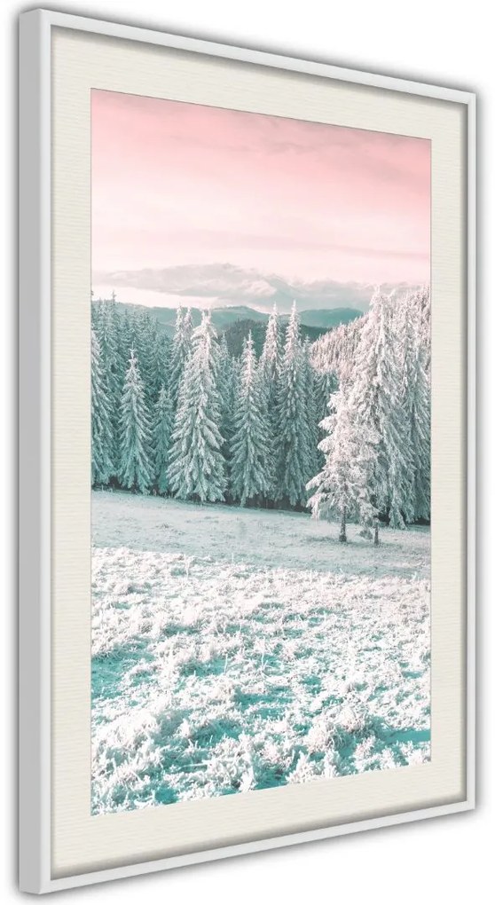 Αφίσα - Frosty Landscape - 30x45 - Χρυσό - Χωρίς πασπαρτού