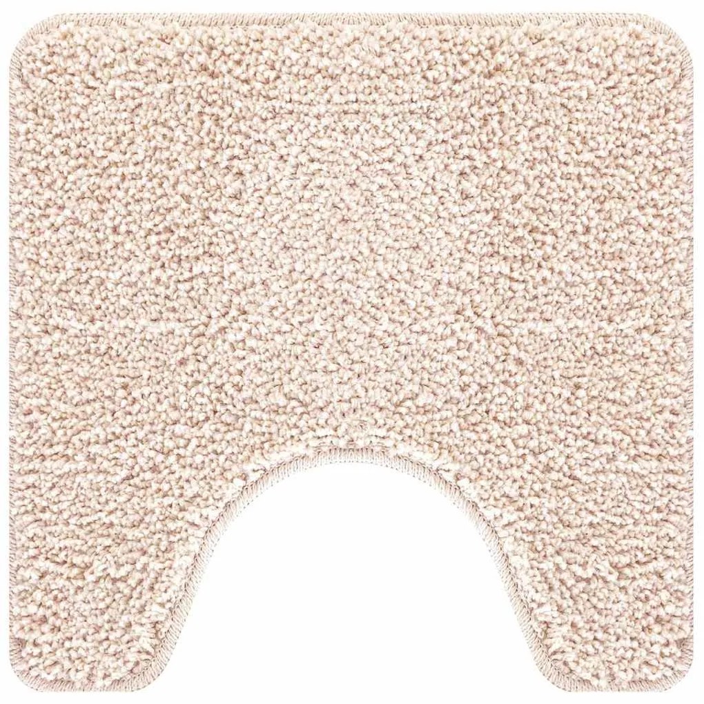 vidaXL Πατάκι μπάνιου 2 pcs Κρεμ 50 x 50 cm Πολυπροπυλένιο