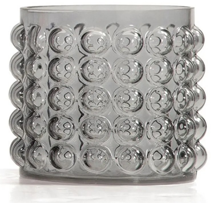 Βάζο Γυάλινο 16x17 Grey Nef-Nef Homeware Γυαλί