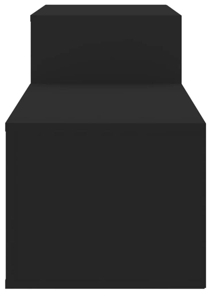 vidaXL Παπουτσοθήκη Μαύρο 150x35x45 εκ. από Επεξεργασμένο Ξύλο
