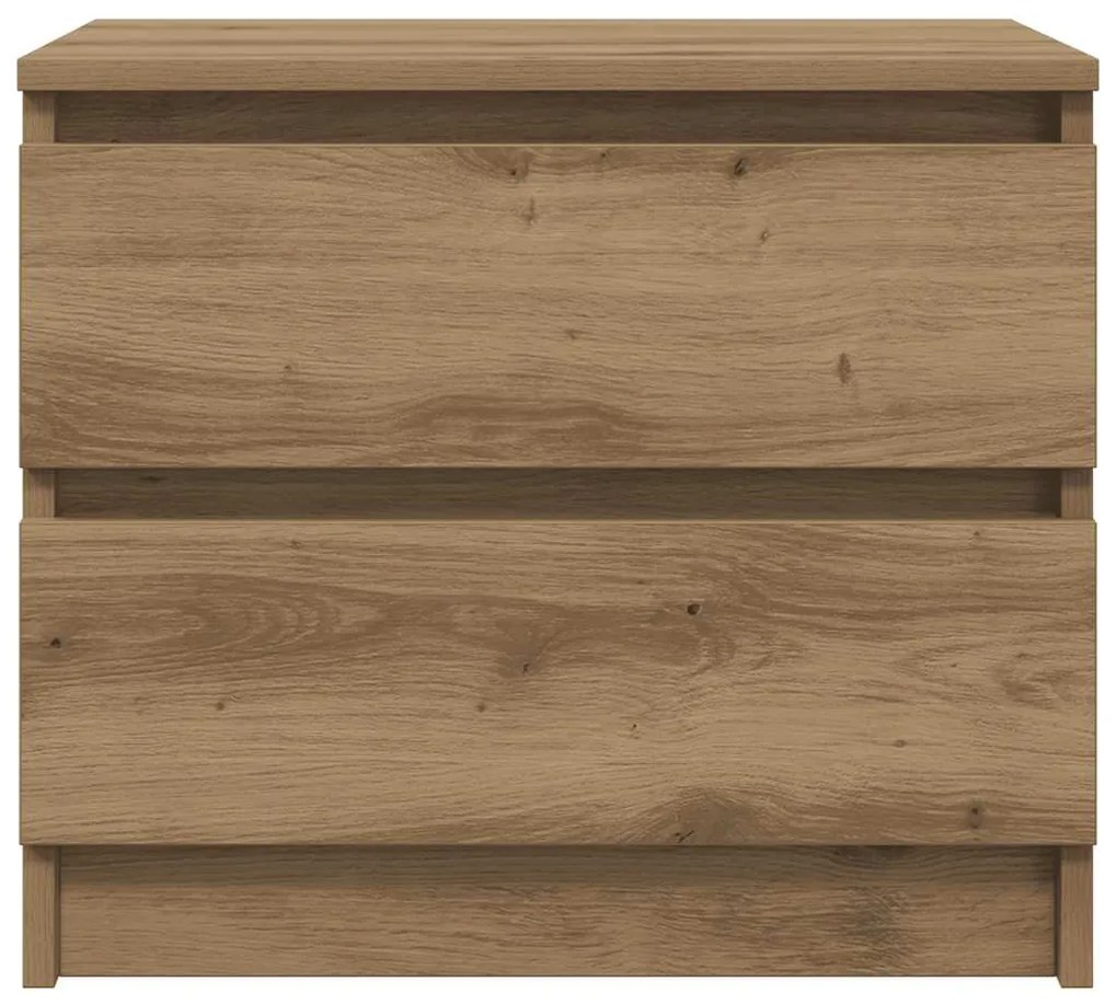 vidaXL Κομοδίνα 2 τεμ Artisan Oak 50x40x43.5 cm Κατασκευασμένο ξύλο