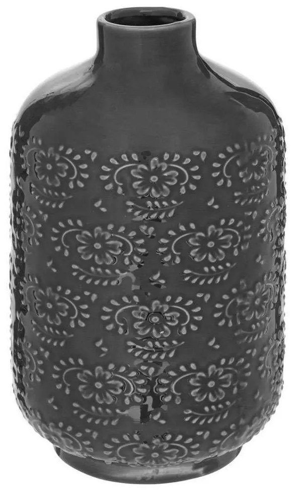 Βάζο Lum 07.196683 12x21,5cm Grey Ceramic