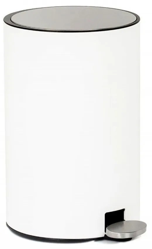 Κάδος Κουζίνας AH-CC70174 12L 26x35x42cm White-Inox Andrea House Metal, Plastic