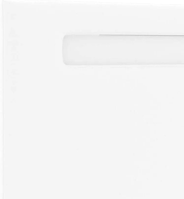 vidaXL LED κεφαλάρι Λευκό 90 cm Τεχνητό Δέρμα