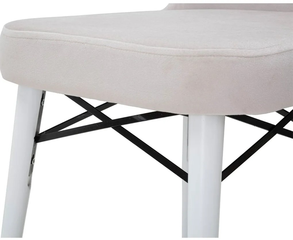 Καρέκλα 2τμχ Μπεζ MIMOZA 40x65x99