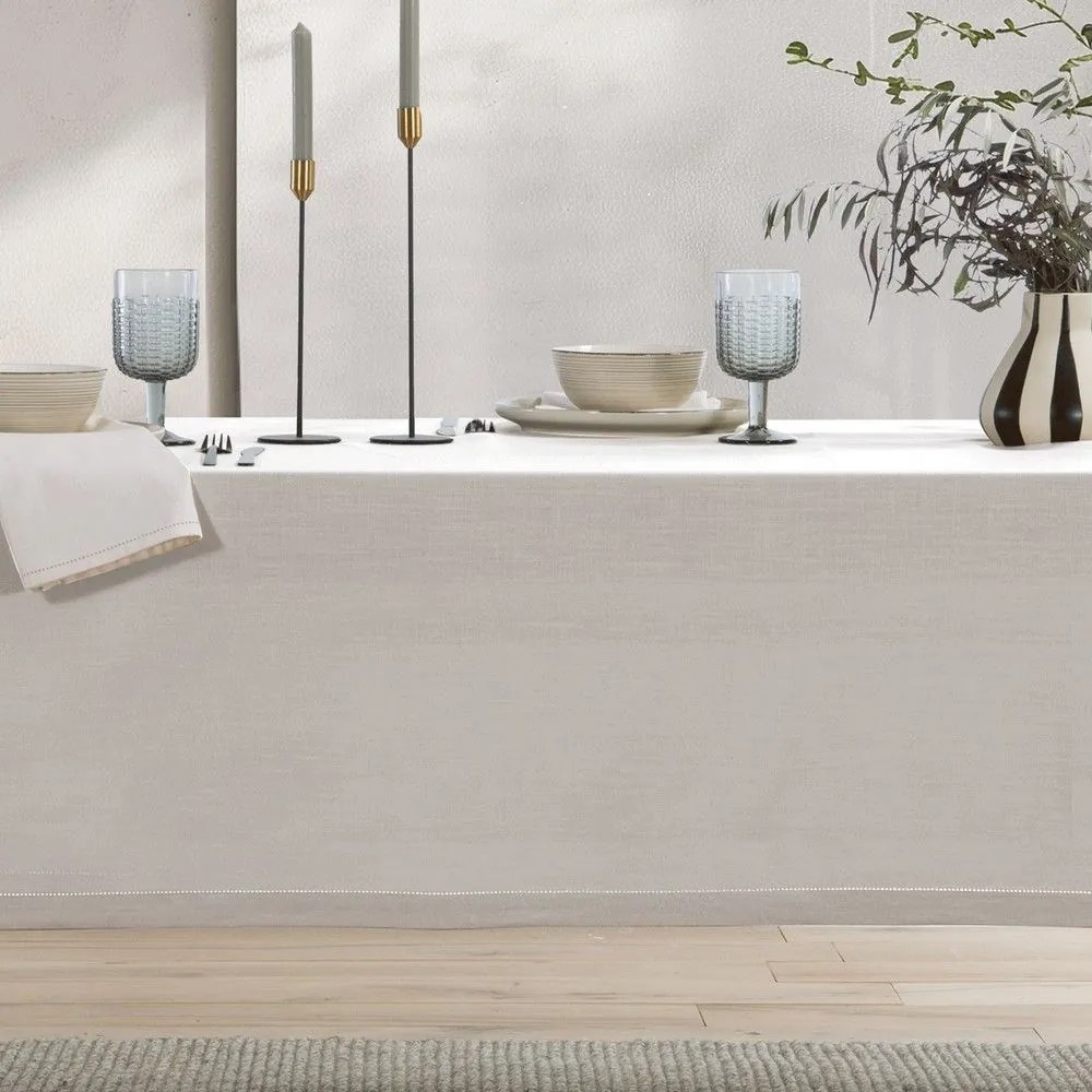 Τραπεζομάντηλο Steady Ecru Nef-Nef Homeware 150Χ300 100% Βαμβάκι