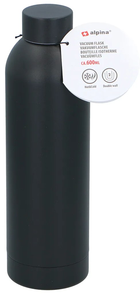 Μπουκάλι Θερμός 600ml Alpina 871125250676 Black