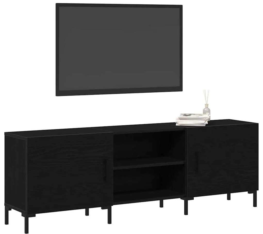 vidaXL Ντουλάπι TV Μαύρη δρυς 150 x 30 x 50 cm Επεξεργασμένο ξύλο