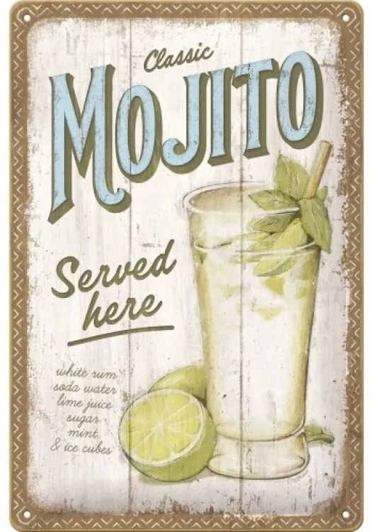 Μεταλλική πινακίδα Mojito Served Here