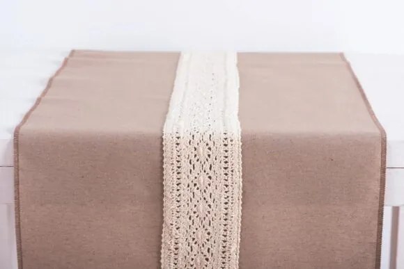 Beauty Home ΡΑΝΝΕΡ ΥΦΑΣΜΑ ΚΑΙ ΔΑΝΤΕΛΑ 45CM  ΤΖΗΝ