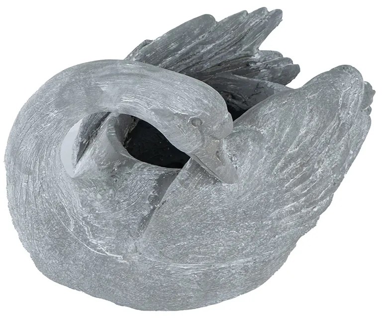 Artekko Oneors Γλάστρα Kύκνος Fiberglass Γκρί (37x20x24)cm Artekko SA60013-DS