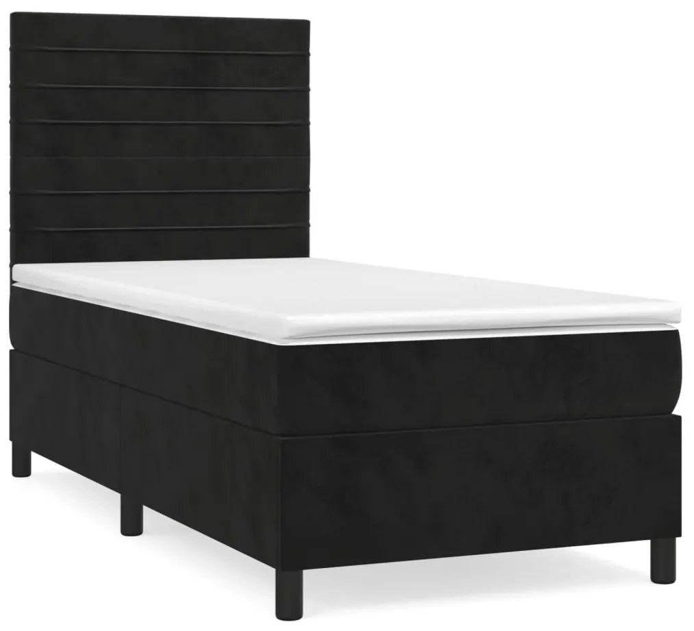 ΚΡΕΒΑΤΙ BOXSPRING ΜΕ ΣΤΡΩΜΑ ΜΑΥΡΟ 90X200 ΕΚ. ΒΕΛΟΥΔΙΝΟ 3143063