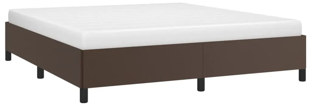 vidaXL Πλαίσιο Κρεβατιού Καφέ 180x200 εκ. από Συνθετικό Δέρμα