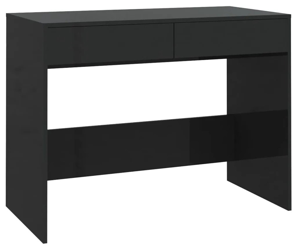 vidaXL Γραφείο Μαύρο 101x50x76,5 εκ. από Επεξεργασμένο Ξύλο