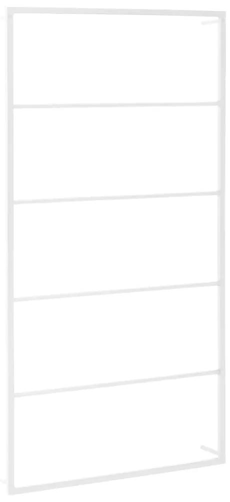 vidaXL Βάση για Πετσέτες Επιτοίχια Λευκή 60 x 10 x 116 εκ. Ατσάλινη