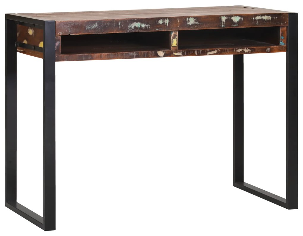 vidaXL Καθρέφτης Βεντάλια Πολύχρωμο 100x50x75 εκ. Συμπαγές Ξύλο Ανακυκλωμένο