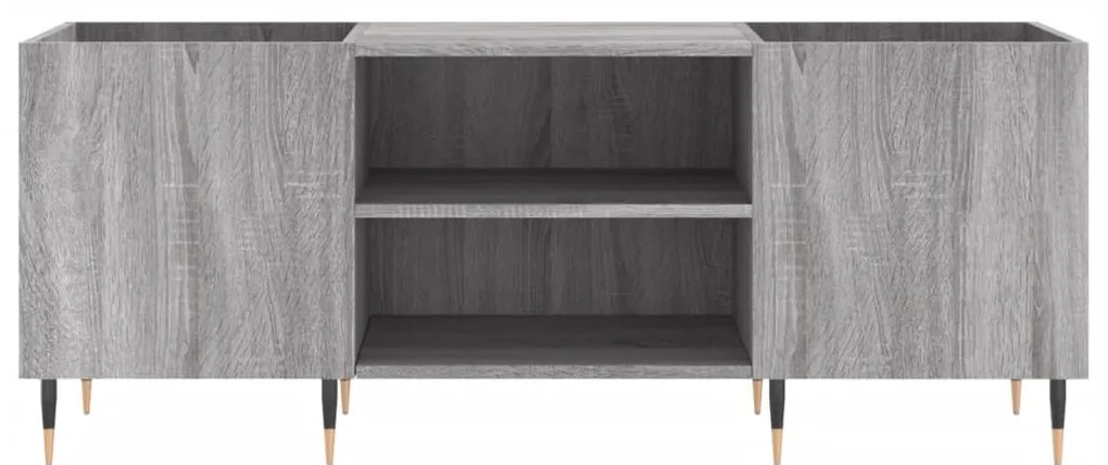 vidaXL Δισκοθήκη Γκρι Sonoma 121 x 38 x 48 εκ. από Επεξεργασμένο Ξύλο