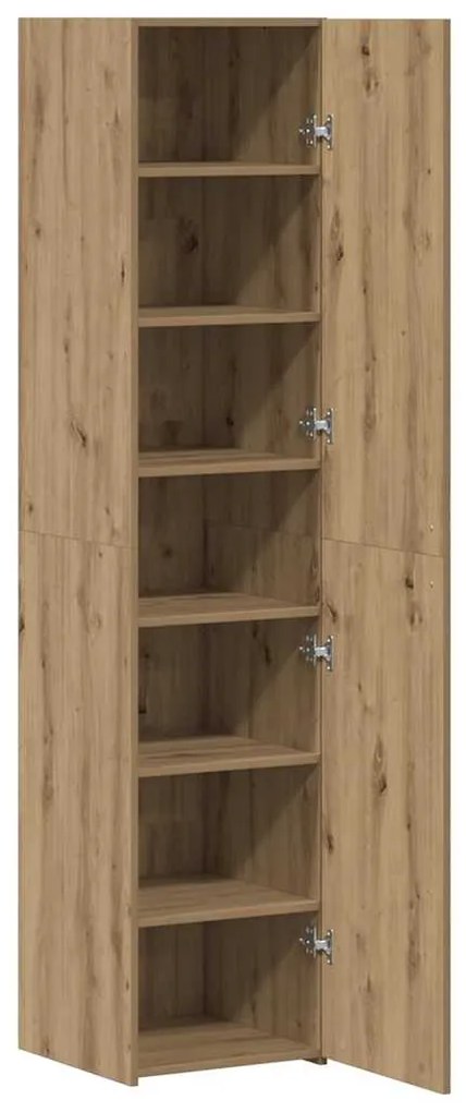vidaXL Χειροποίητη δρυς 40 x 42,5 x 185 εκ. Επεξεργασμένο ξύλο
