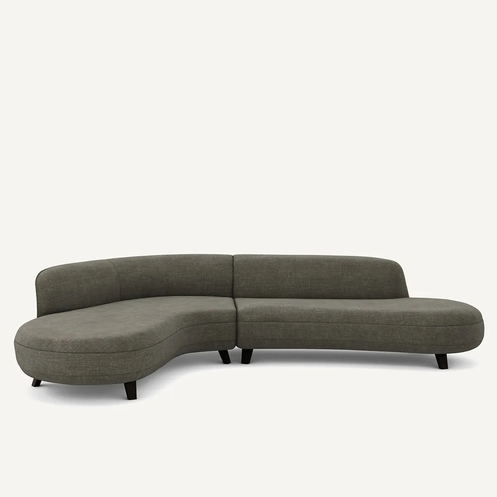 Γωνιακός καναπές από βαμβάκι λίνο - Rosebury design E.Gallina