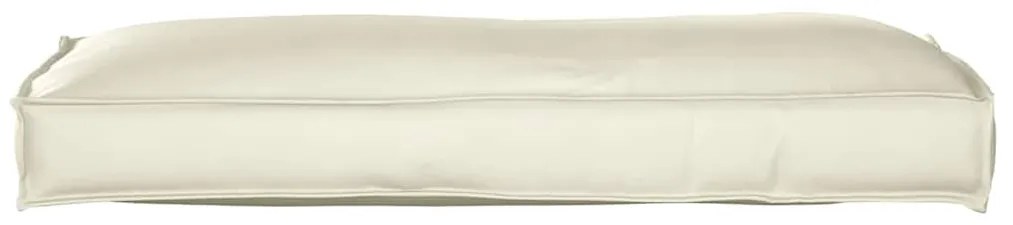 vidaXL Μαξιλάρι παλέτας για πλάτη Κρεμ 120 x 40 x 12 cm Ύφασμα Oxford