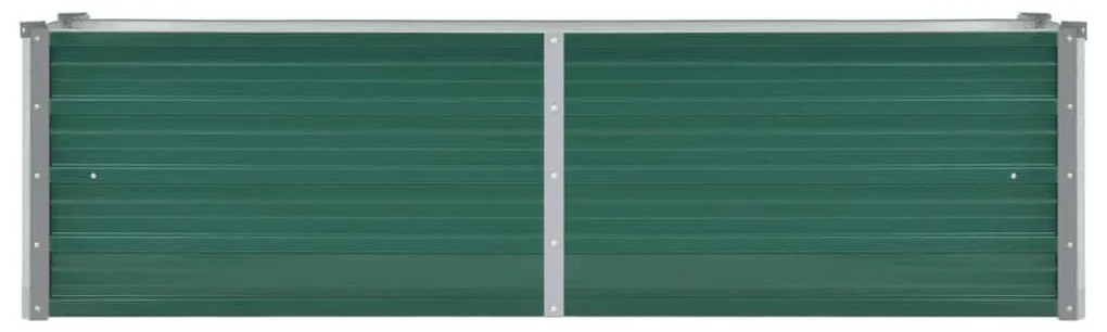 vidaXL Ζαρντινιέρα Υπερυψωμένη Πράσινη 160x40x45 εκ. Γαλβαν. Χάλυβας