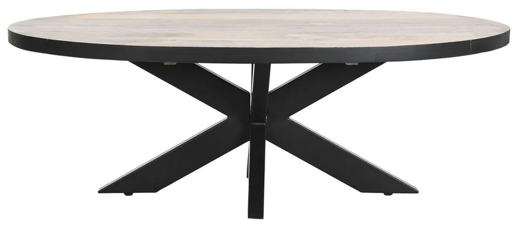 Τραπεζάκι Καφέ DKD Home Decor Φυσικό Μέταλλο Ξύλο από Μάνγκο 130 x 70 x 45 cm