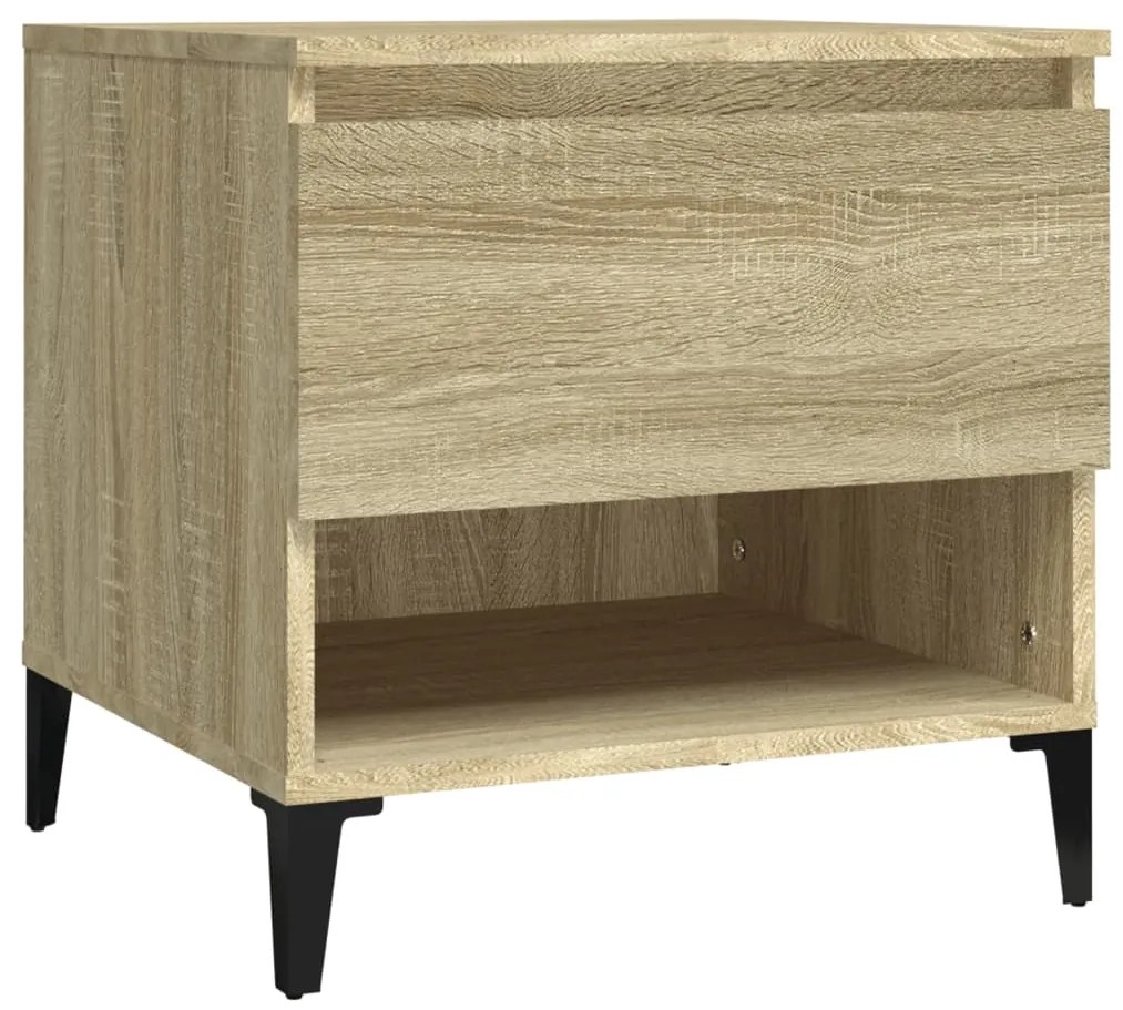 vidaXL Βοηθητικά Τραπέζια 2 τεμ. Sonoma Δρυς 50x46x50 εκ. Επεξ. Ξύλο