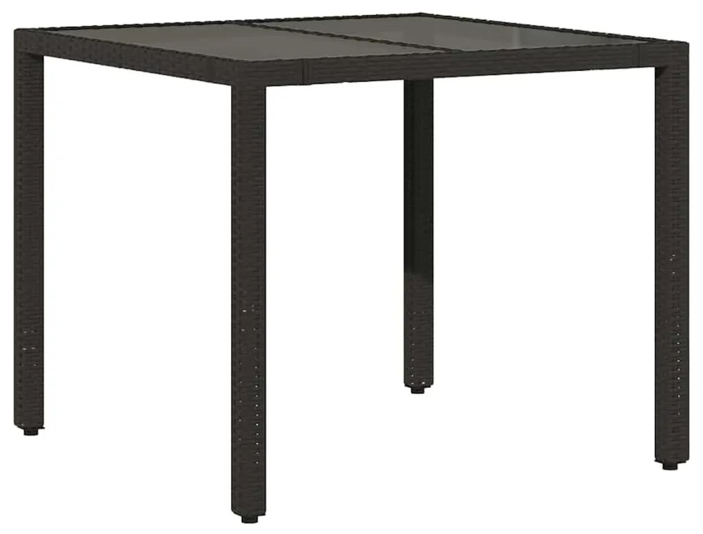 vidaXL Σέτ φαγητού για κήπο 5 pcs Μαύρο 90 x 90 x 75 cm
