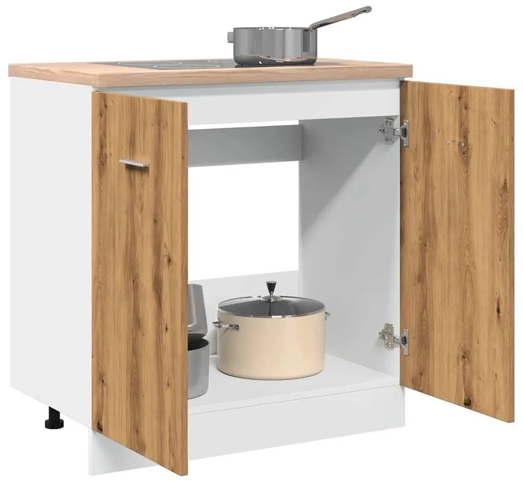 Κάτω ντουλάπι νεροχύτη Artisan Oak Κατασκευασμένο ξύλο - Καφέ