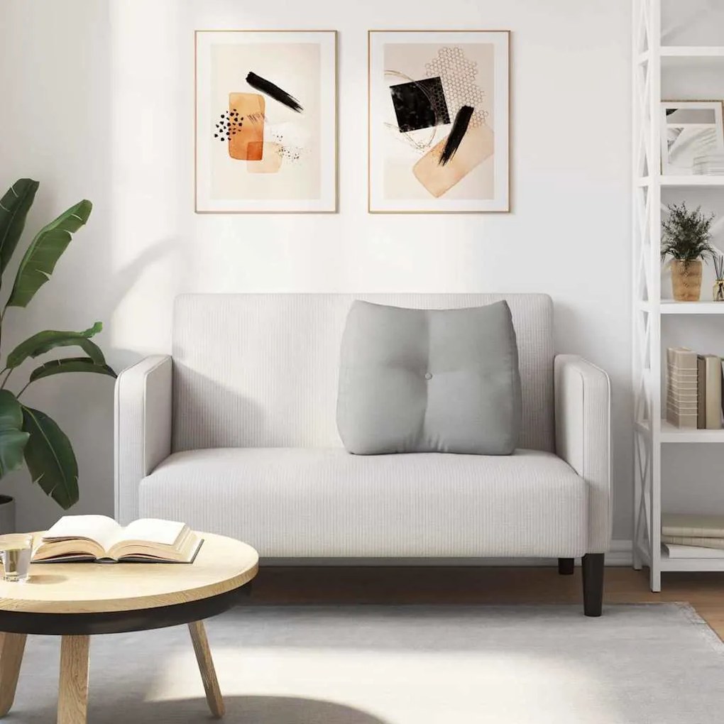 vidaXL Μαξιλάρι Πλάτης Σκίουρος Γκρί 60 x 24 x 50 εκ ύφασμα