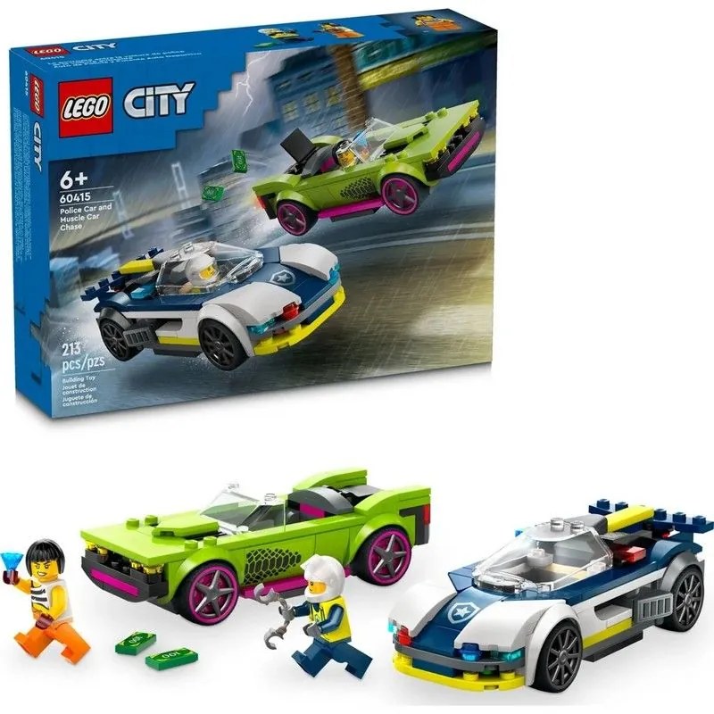 City: Καταδίωξη Αστυνομίας Και Muscle Car (60415) 4 Ετών+ Multi Lego