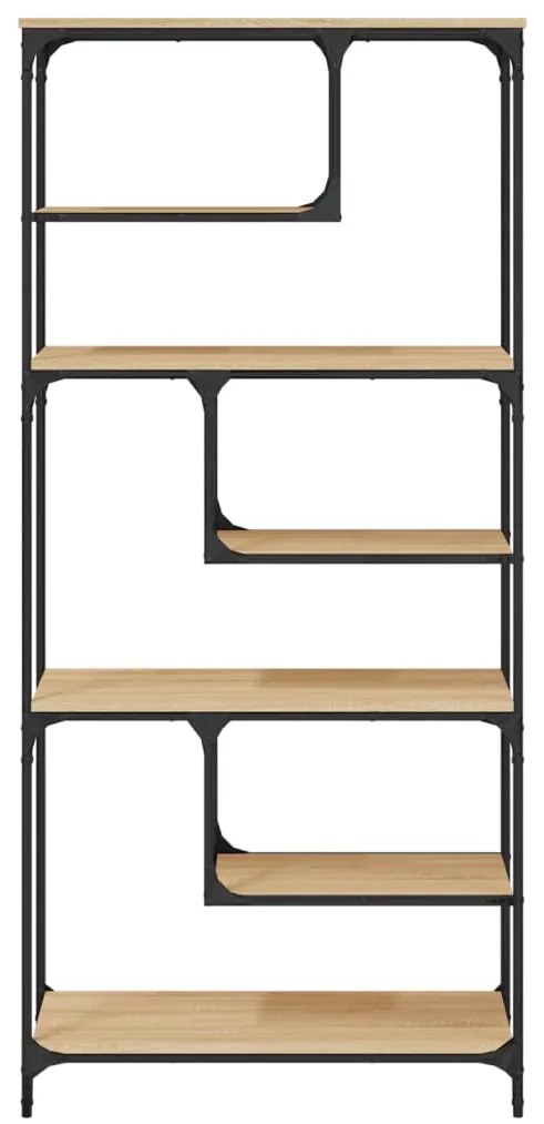 vidaXL Βιβλιοθήκη Sonoma Δρυς 81x36x176 εκ. από Επεξεργασμένο Ξύλο