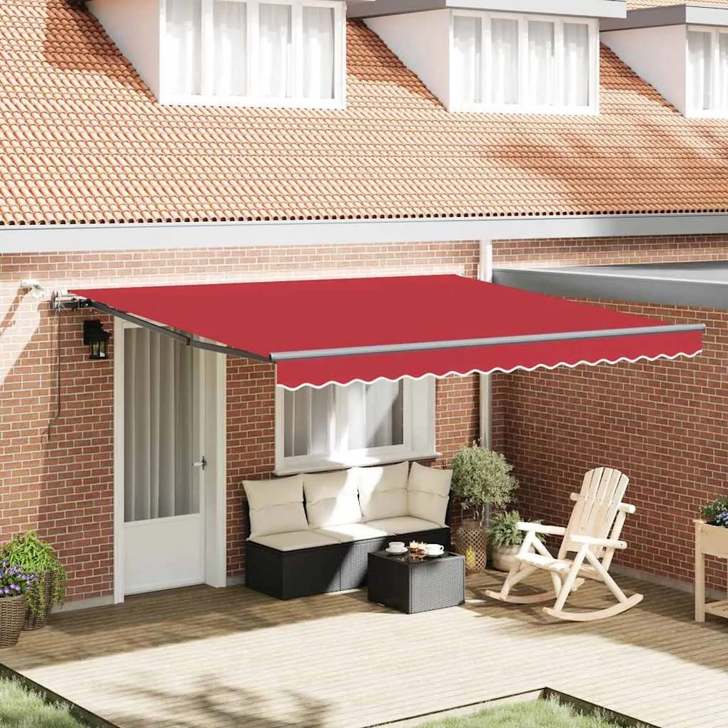 vidaXL Σκηνίτσα Αναδιπλούμενη with Κόκκινο 400 x 300 εκ ύφασμα