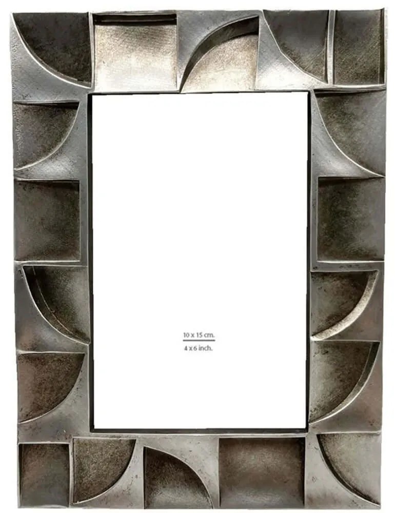 Κορνίζα Loen 031151 10x15cm Silver Γυαλί,Polyresin