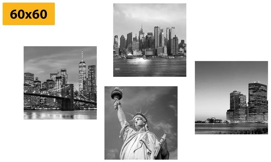 Σετ εικόνων Νέα Υόρκη σε μαύρο & άσπρο