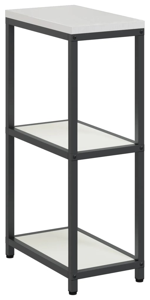 vidaXL Ράφι Αποθήκευσης Κουζίνας με ράφι Λευκό 60 x 50 x 92 εκ. Ατσάλι