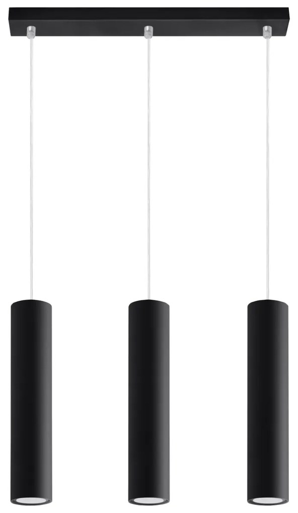 Sollux Κρεμαστό φωτιστικό Lagos 3,ατσάλι, 3xGU10/40w