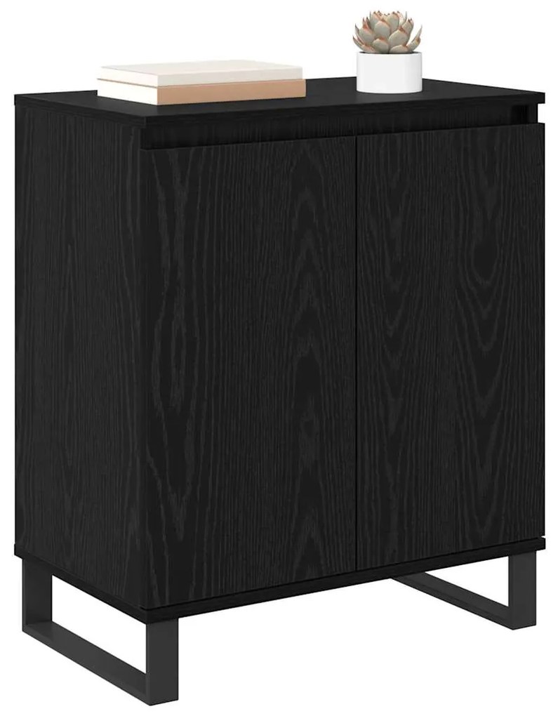 vidaXL Πλαϊνό γραφείο Μαύρη Οξυά 60 x 35 x 70 cm Επεξεργασμένο ξύλο