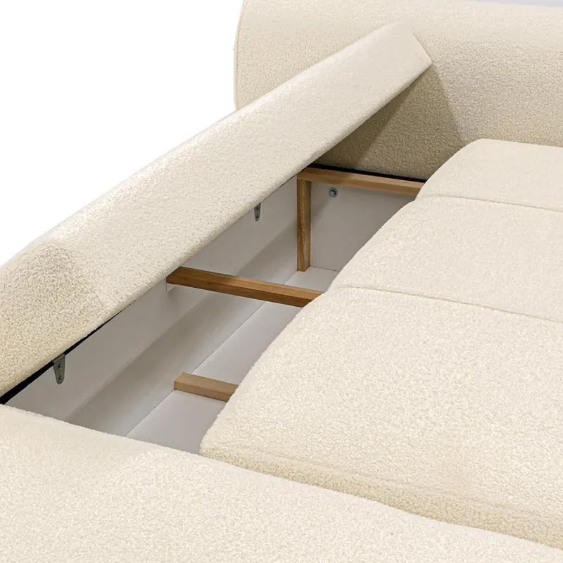 Γωνιακός Καναπές Fiesta Fylliana Λευκό 265x165x95 εκ. 265x165x95 εκ.