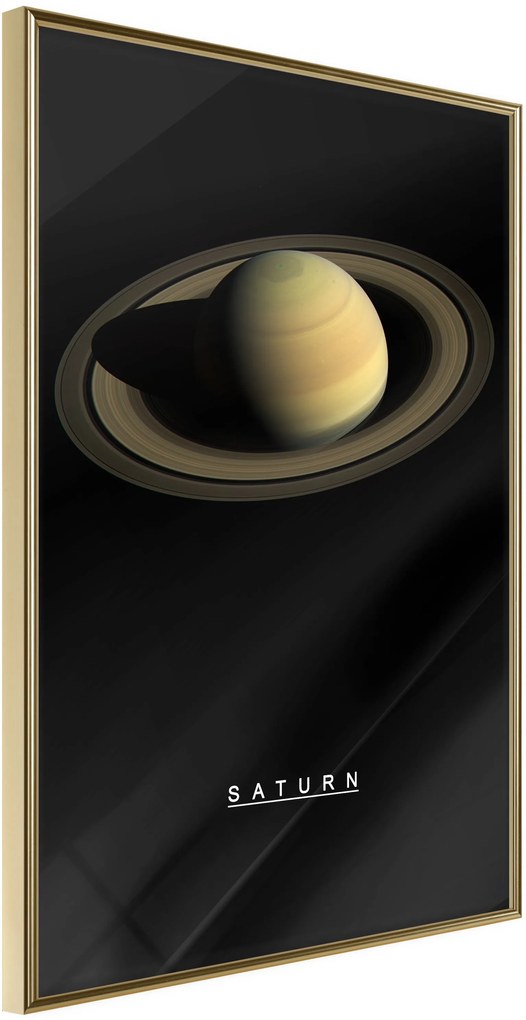 Αφίσα - The Solar System: Saturn - 40x60 - Χρυσό - Χωρίς πασπαρτού