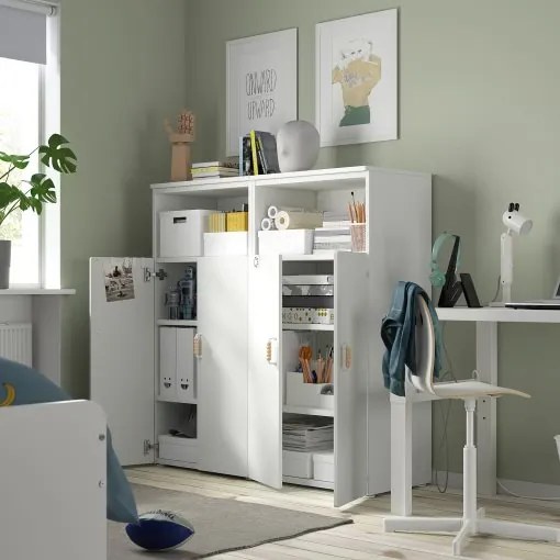 SMASTAD/PLATSA σύνθεση αποθήκευσης με 6 ράφια, 120x42x123 cm 595.496.86