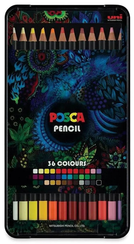 Σετ Ξυλομπογιές Uni Posca KPE-200 - 36 τεμάχια