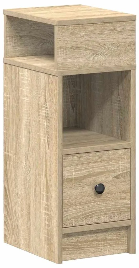 vidaXL Κομοδίνο με συρτάρι Sonoma Δρυς 25x31x66 εκ.