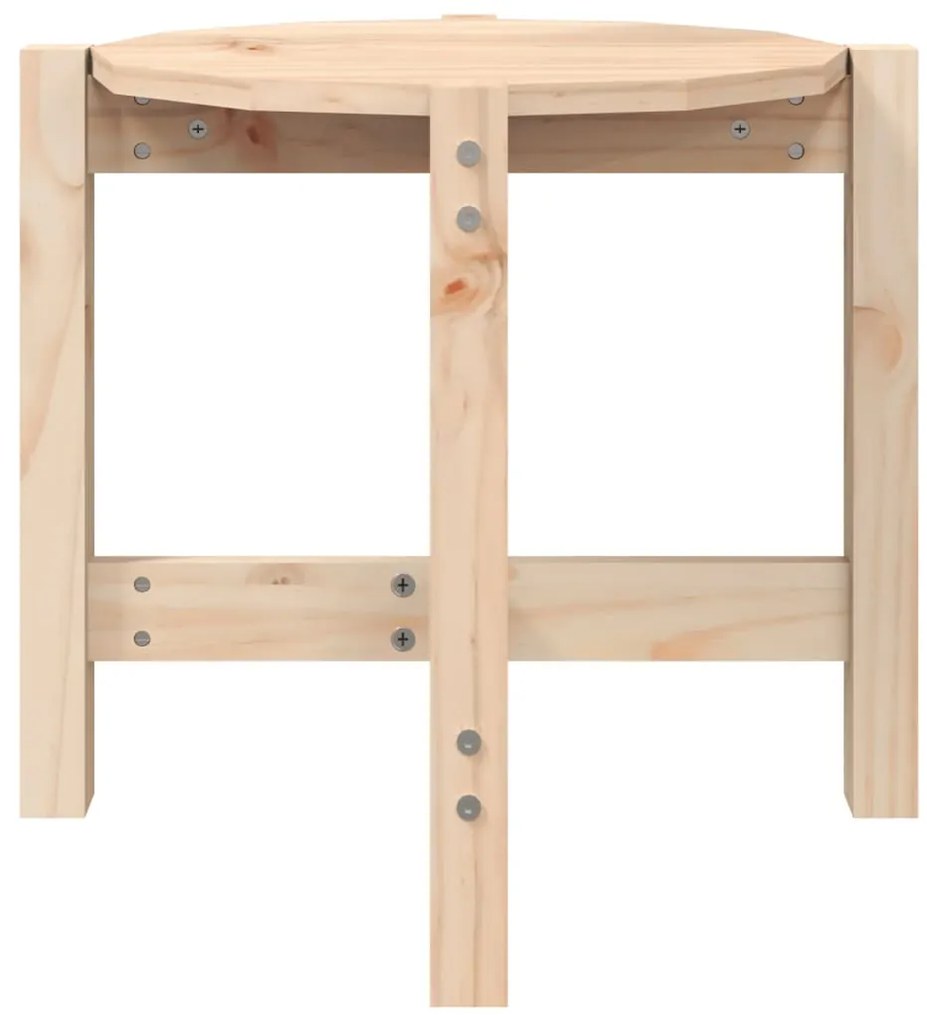 vidaXL Τραπεζάκι Σαλονιού Ø 52,5x45 εκ. από Μασίφ Ξύλο Πεύκου